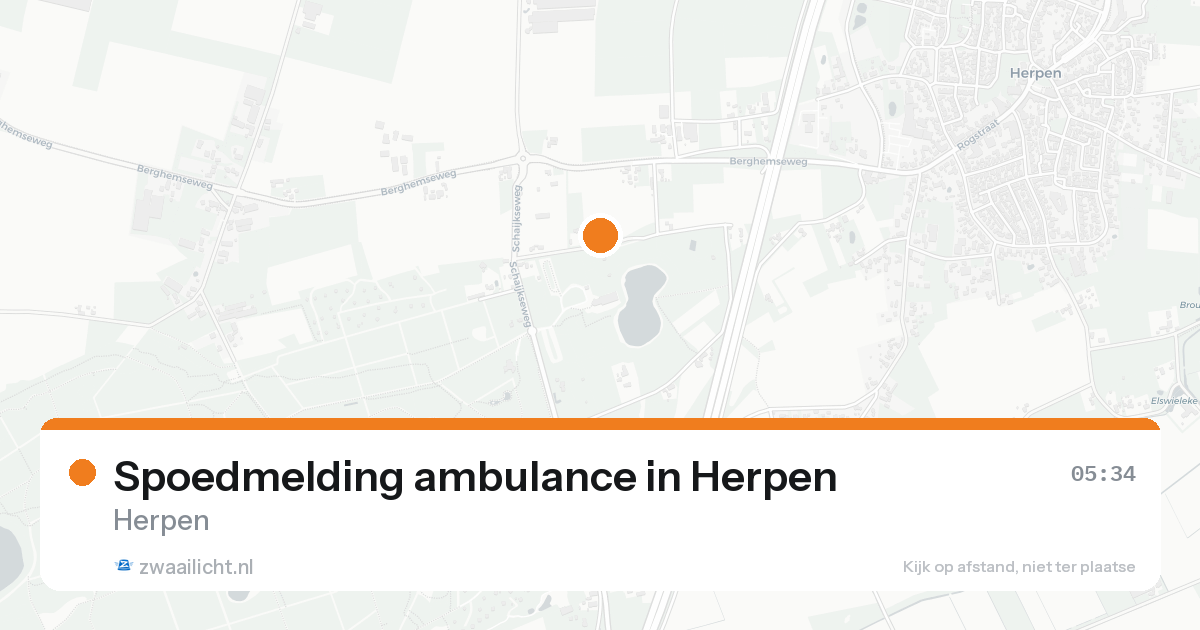 Spoedmelding ambulance in Herpen — 12 aug 2026