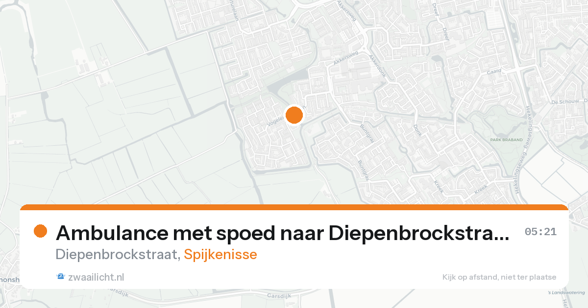 Ambulance met spoed naar Diepenbrockstraat in Spijkenisse — 29 mei 2026
