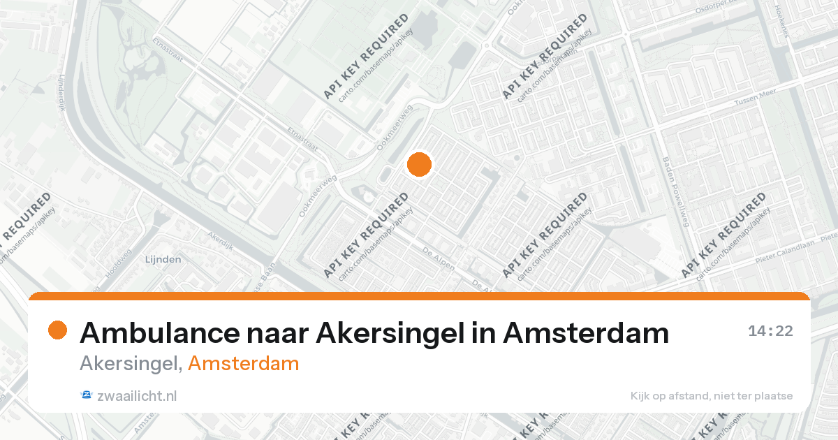 Ambulance naar Akersingel in Amsterdam — 26 aug 2026