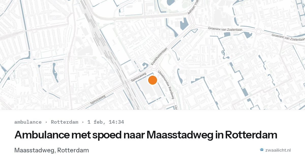 Ambulance met spoed naar Maasstadweg in Rotterdam — 1 feb 2026