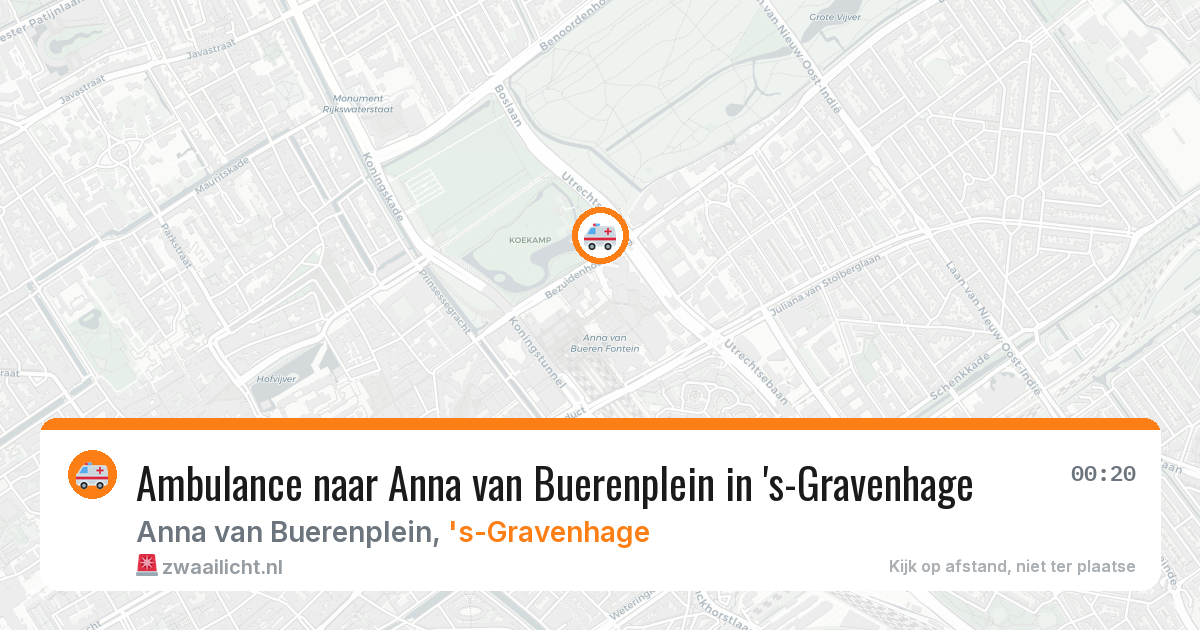 Ambulance naar Anna van Buerenplein in 's-Gravenhage — 7 apr 2026