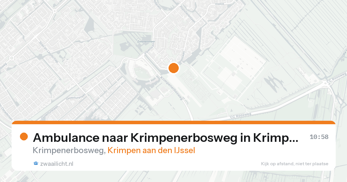 Ambulance naar Krimpenerbosweg in Krimpen aan den IJssel — 7 feb 2026