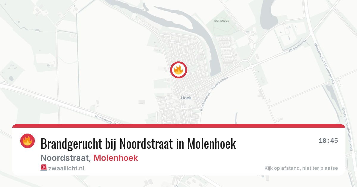 Brandgerucht bij Noordstraat in Molenhoek — 20 jun 2026