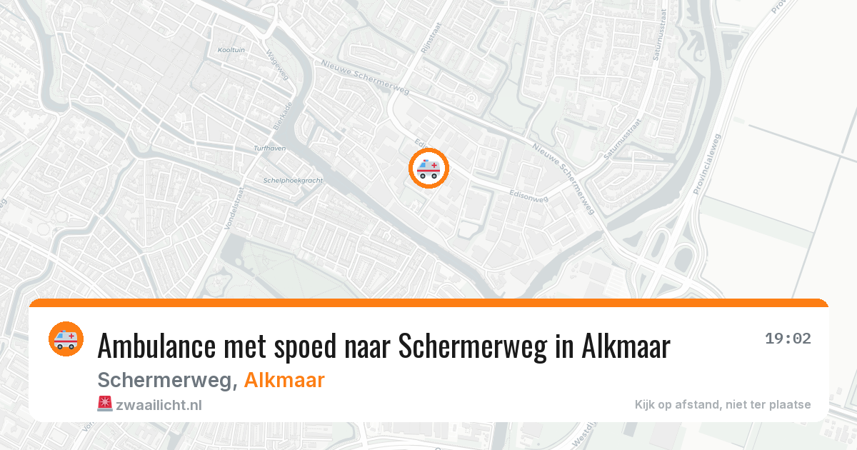 Ambulance met spoed naar Schermerweg in Alkmaar — 23 jul 2026