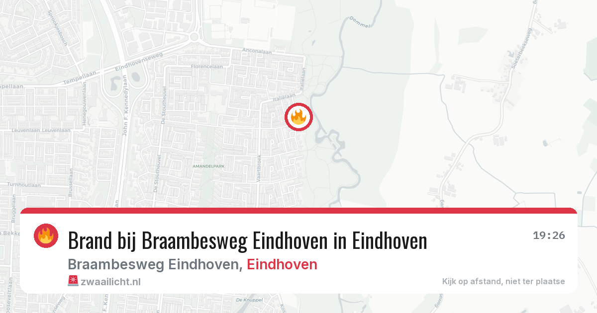 Brand bij Braambesweg Eindhoven in Eindhoven — 4 mrt 2026