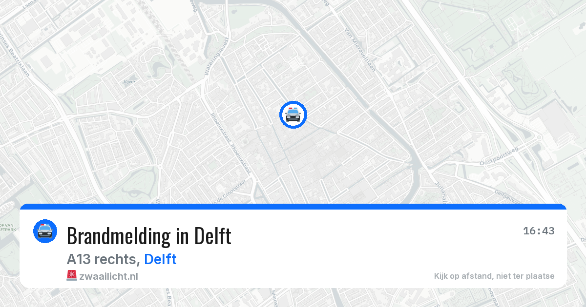 Brandmelding in Delft — 8 mei 2026