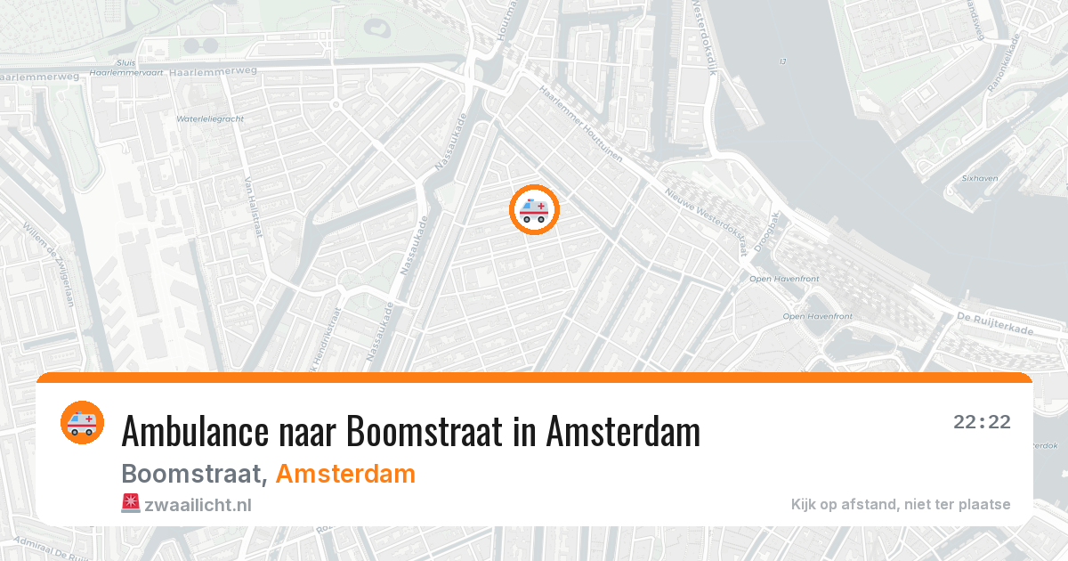 Ambulance naar Boomstraat in Amsterdam — 27 apr 2026