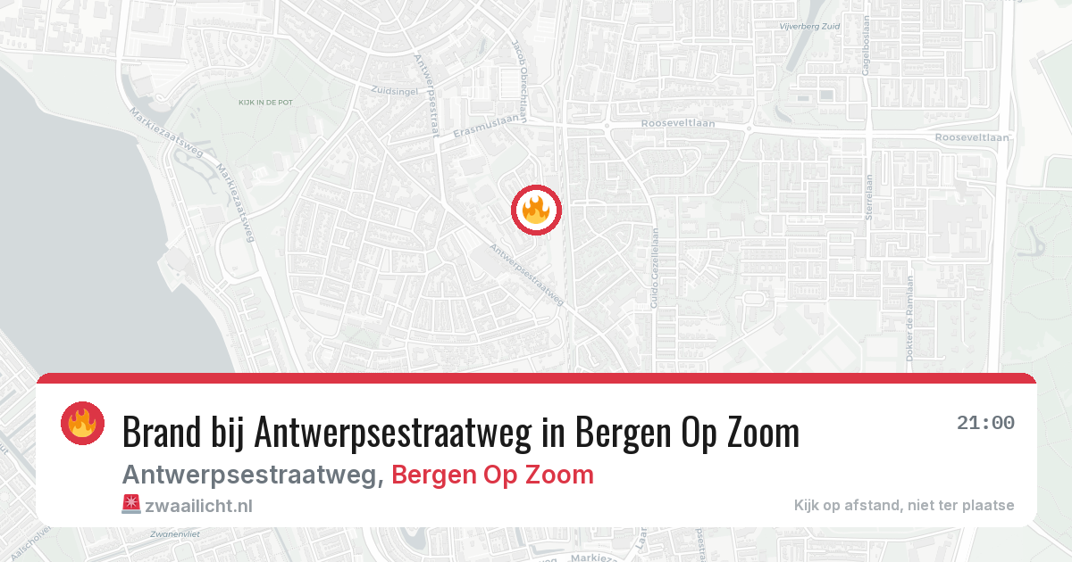 Brand bij Antwerpsestraatweg in Bergen Op Zoom — 29 jun 2026