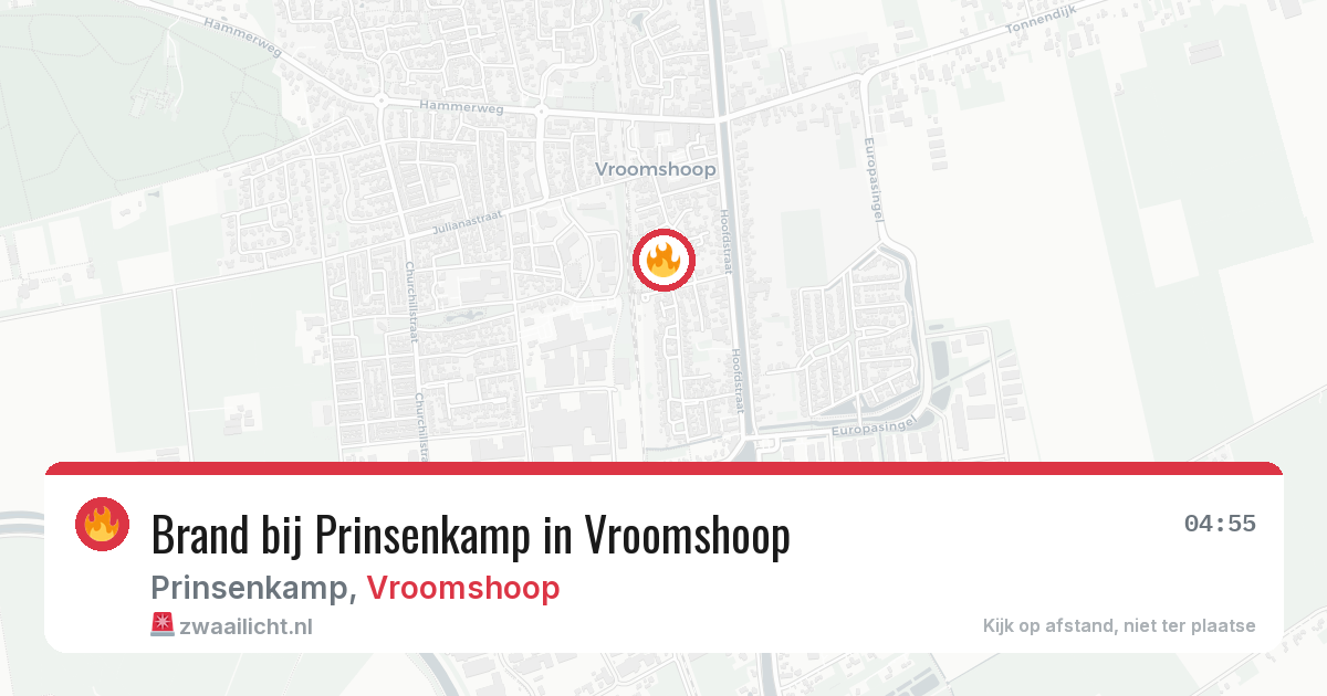 Brand bij Prinsenkamp in Vroomshoop — 12 jun 2026