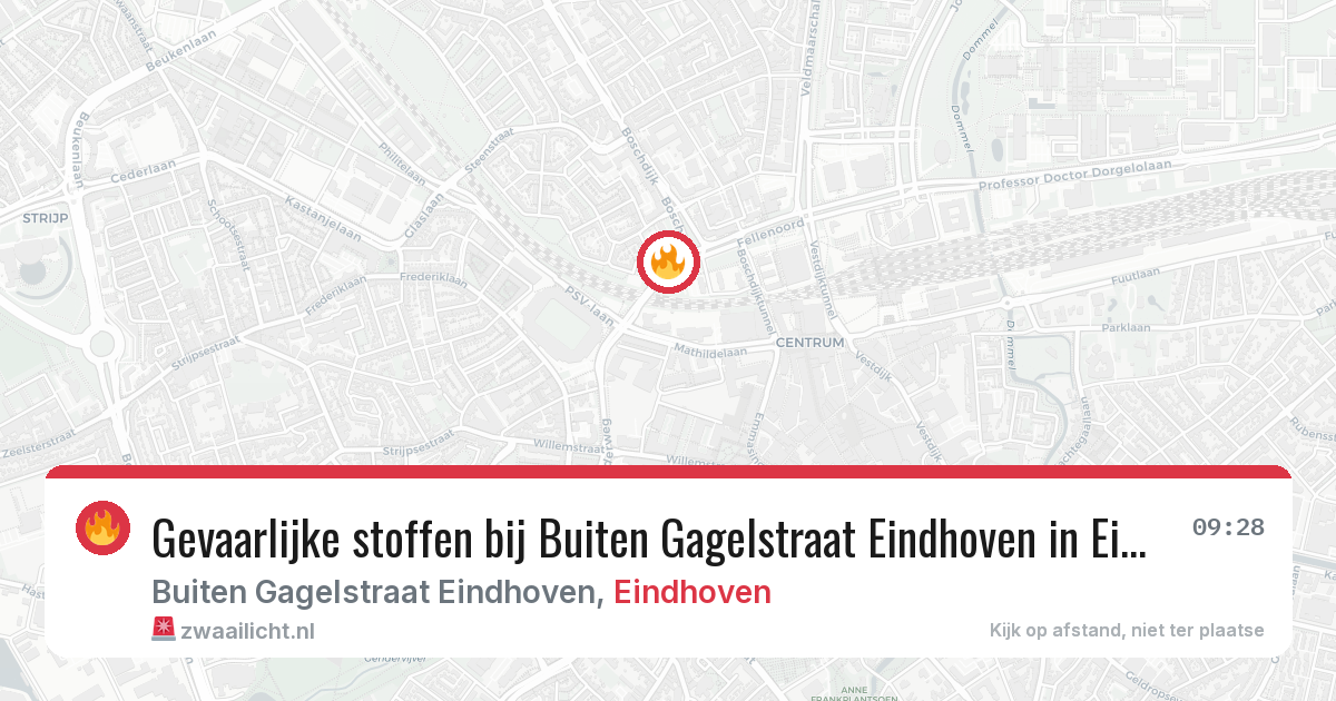 Gevaarlijke stoffen bij Buiten Gagelstraat Eindhoven in Eindhoven — 29 apr 2026