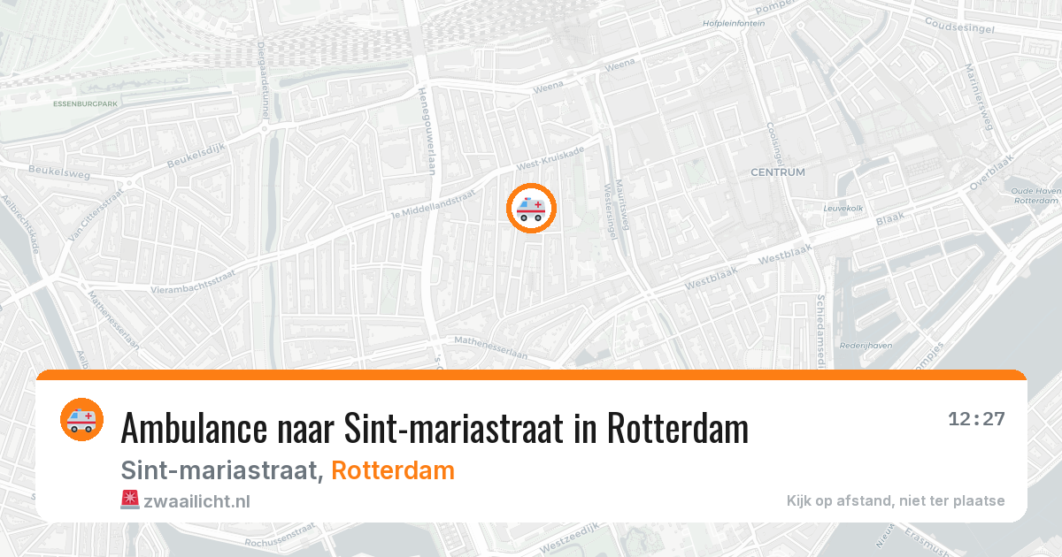 Ambulance naar Sint-mariastraat in Rotterdam — 30 mei 2026