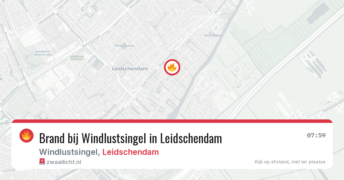 Brand bij Windlustsingel in Leidschendam — 17 jul 2026