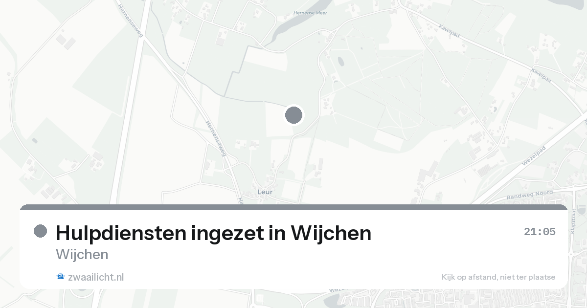 Hulpdiensten ingezet in Wijchen — 30 jan 2026 | 🚨 Zwaailicht.nl