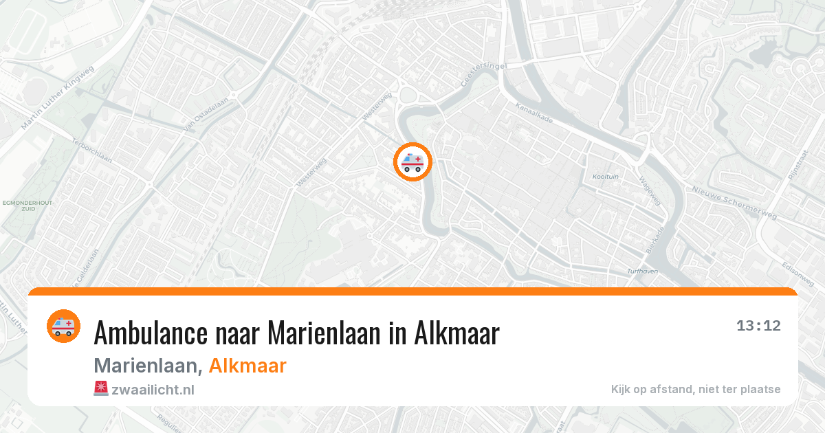 Ambulance naar Marienlaan in Alkmaar — 4 aug 2026