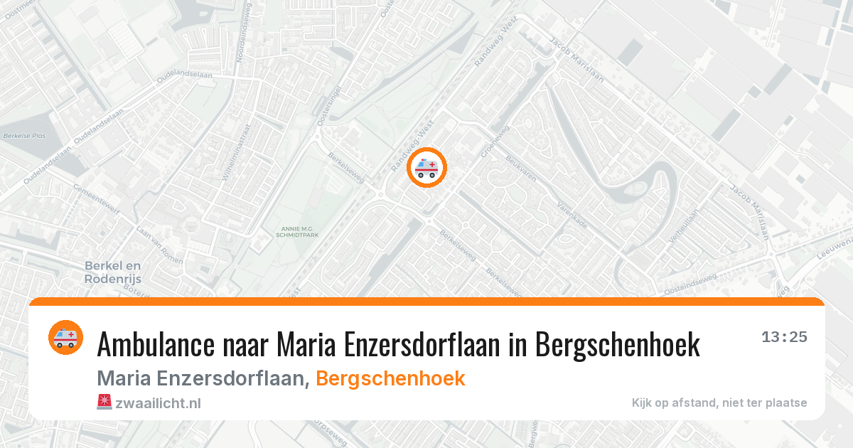 Ambulance naar Maria Enzersdorflaan in Bergschenhoek — 1 jul 2026