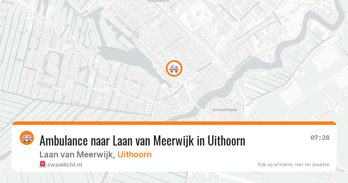 Ambulance naar Laan van Meerwijk in Uithoorn — 22 jun 2026