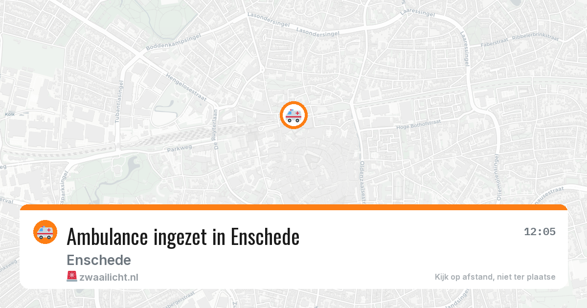 Ambulance ingezet in Enschede — 28 apr 2026