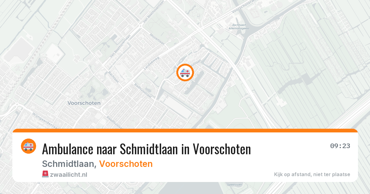 Ambulance naar Schmidtlaan in Voorschoten — 26 jun 2026