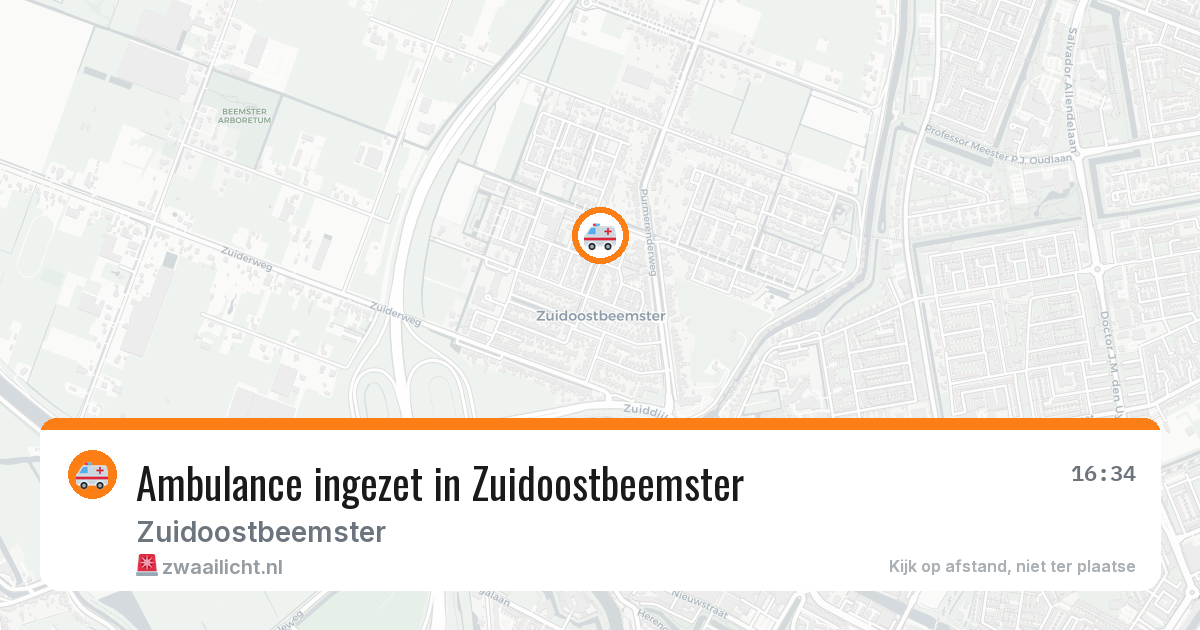 Ambulance ingezet in Zuidoostbeemster — 27 feb 2026