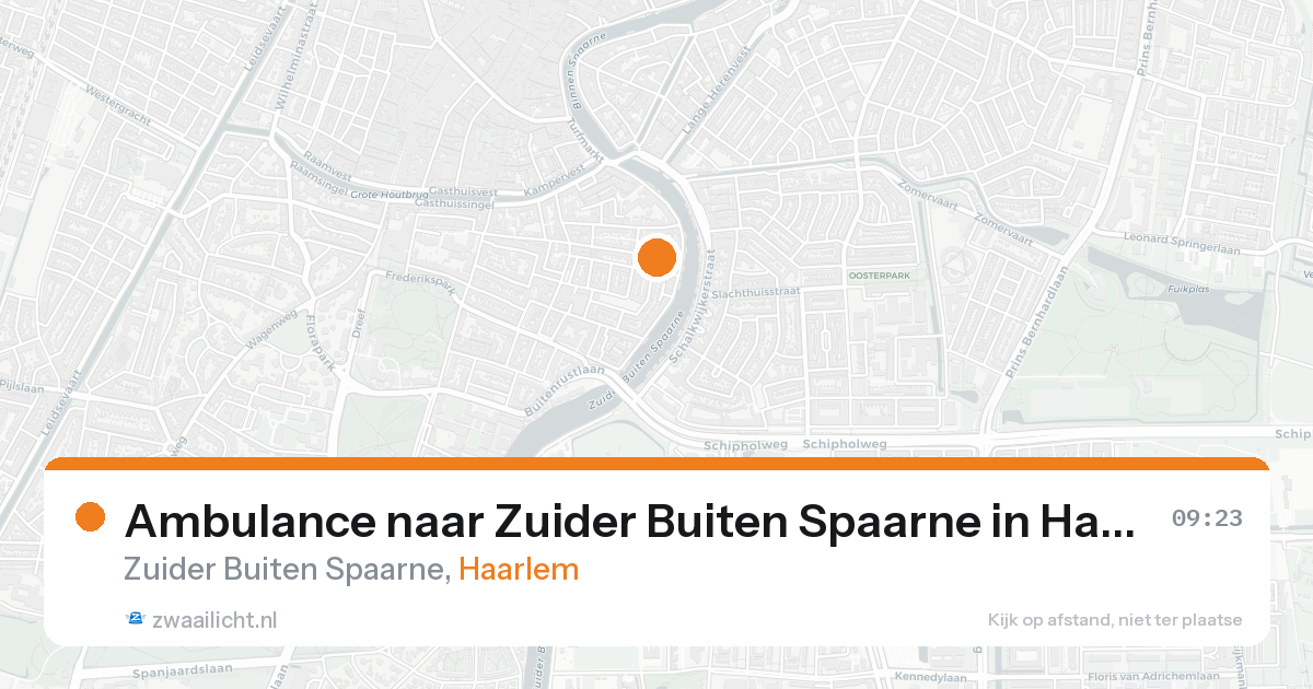 Ambulance naar Zuider Buiten Spaarne in Haarlem — 24 mei 2026