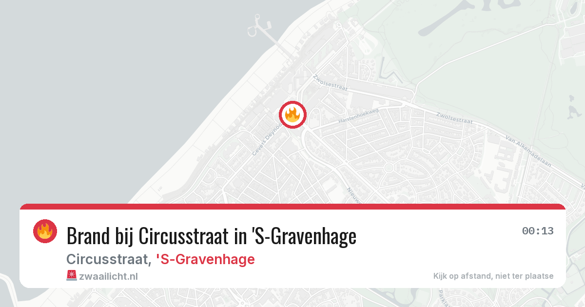 Brand bij Circusstraat in 'S-Gravenhage — 1 apr 2026