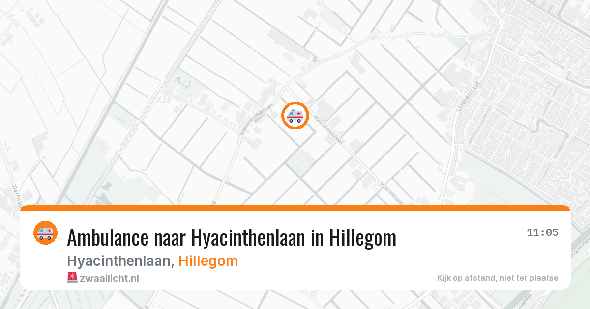 Ambulance naar Hyacinthenlaan in Hillegom — 8 jul 2026