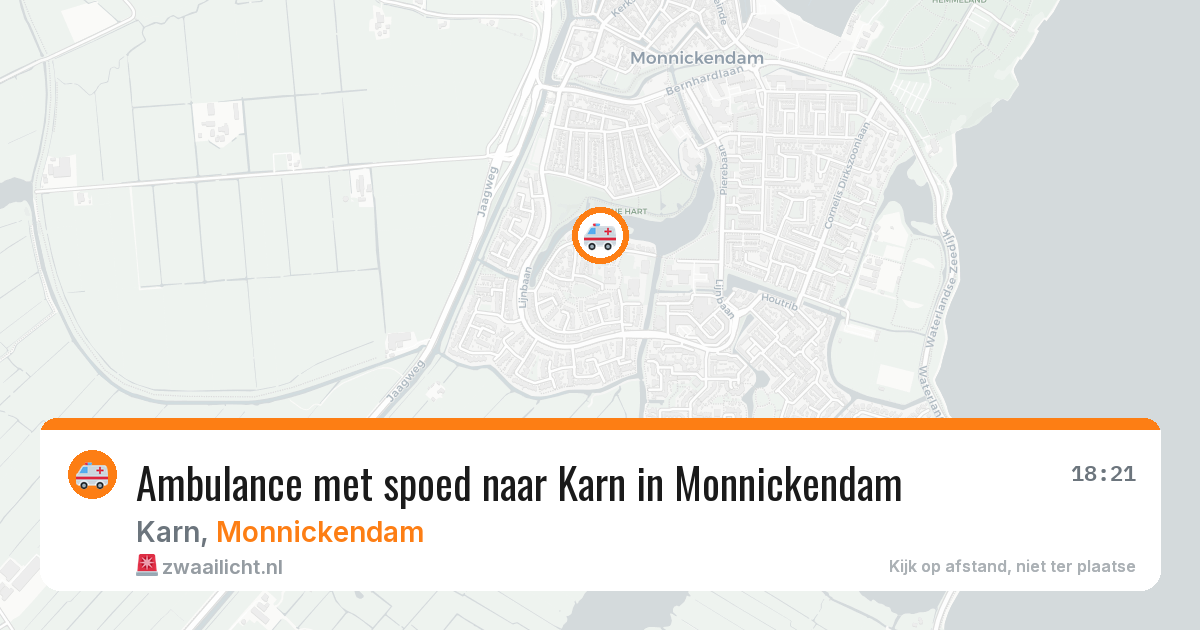Ambulance met spoed naar Karn in Monnickendam — 24 jun 2026