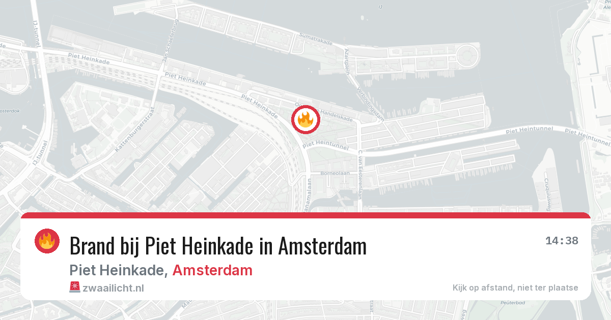 Brand bij Piet Heinkade in Amsterdam — 4 mei 2026