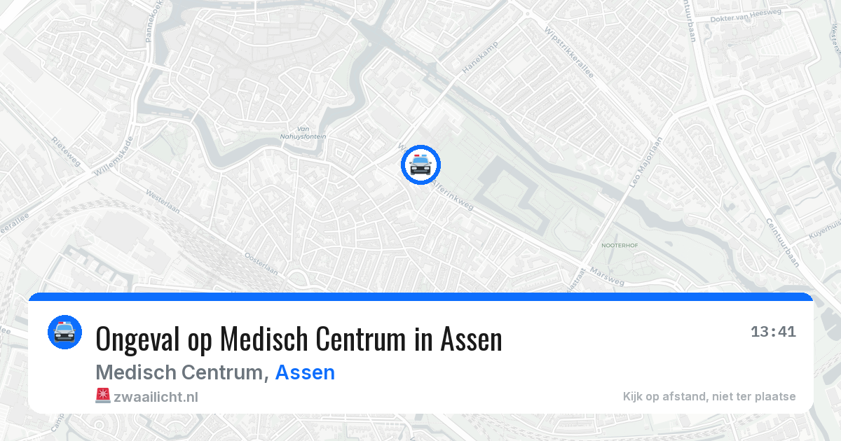 Ongeval op Medisch Centrum in Assen — 8 mei 2026