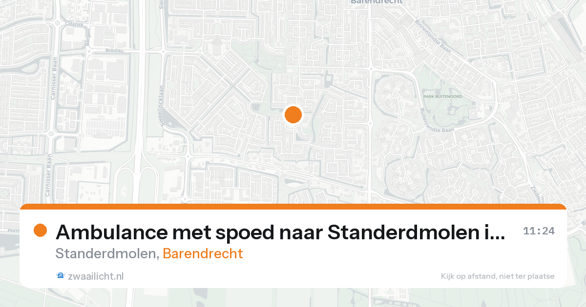 Ambulance met spoed naar Standerdmolen in Barendrecht — 7 feb 2026