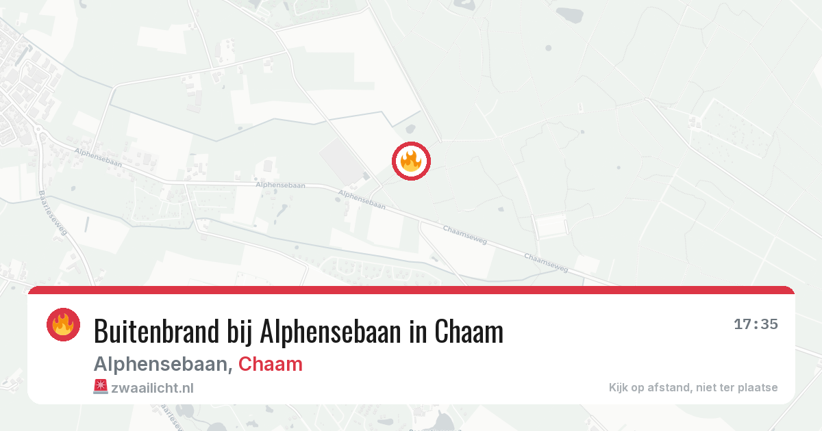 Buitenbrand bij Alphensebaan in Chaam — 26 apr 2026
