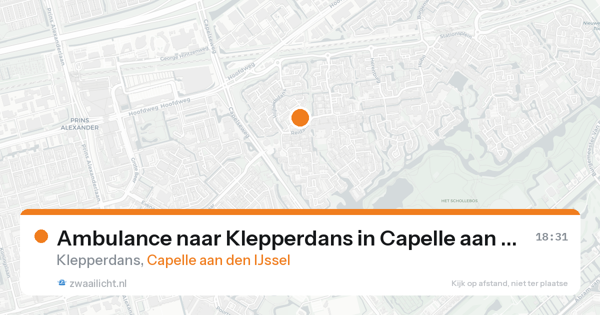 Ambulance naar Klepperdans in Capelle aan den IJssel — 23 aug 2026