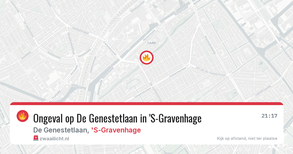 Ongeval op De Genestetlaan in 'S-Gravenhage — 11 mei 2026