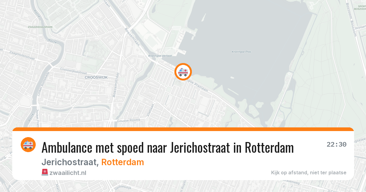 Ambulance met spoed naar Jerichostraat in Rotterdam — 4 aug 2026