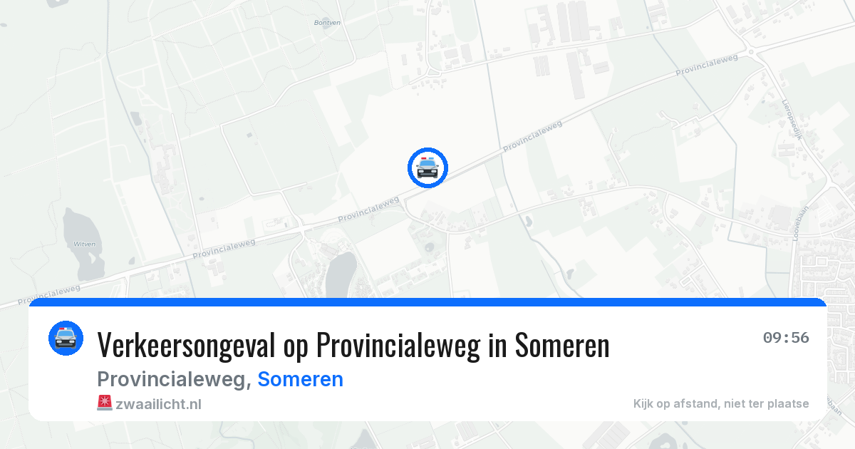 Verkeersongeval op Provincialeweg in Someren — 25 mrt 2026
