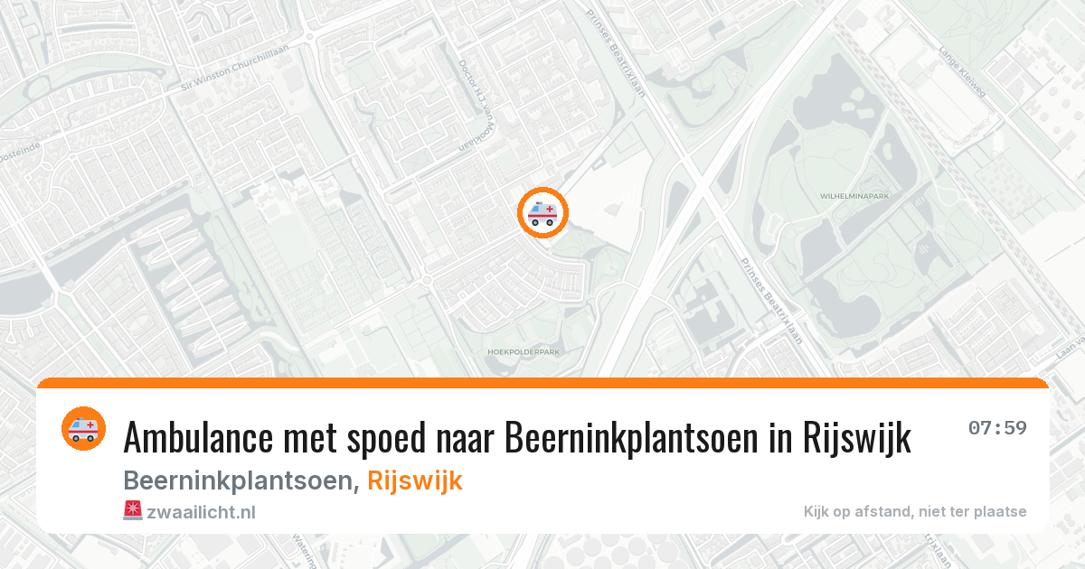Ambulance met spoed naar Beerninkplantsoen in Rijswijk — 23 feb 2026