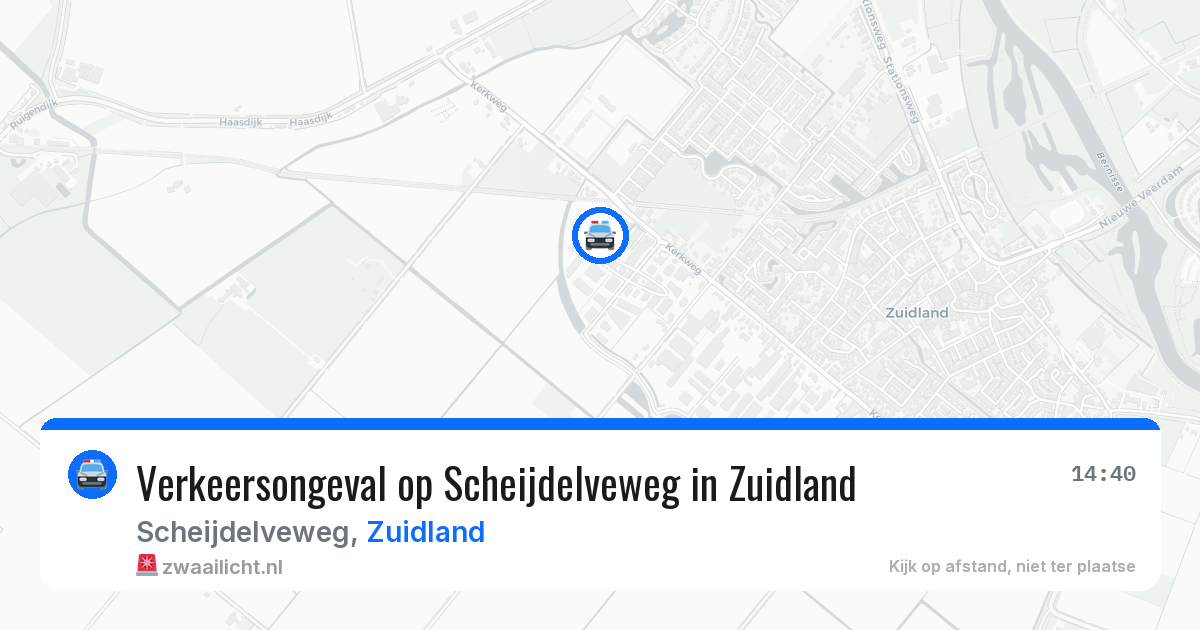 Verkeersongeval op Scheijdelveweg in Zuidland — 23 jun 2026