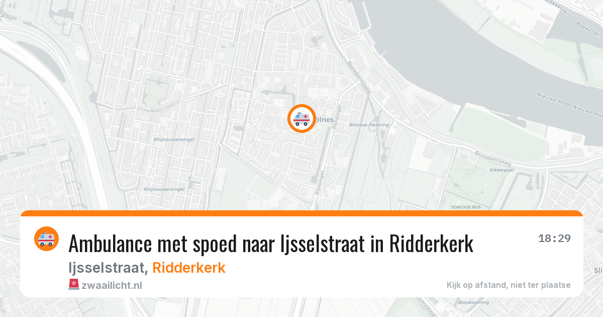 Ambulance met spoed naar Ijsselstraat in Ridderkerk — 5 jun 2026