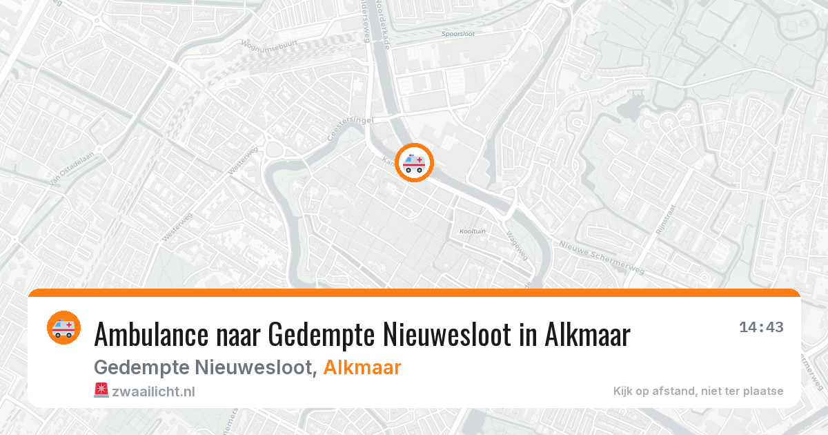 Ambulance naar Gedempte Nieuwesloot in Alkmaar — 4 aug 2026