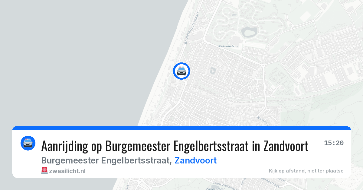 Aanrijding op Burgemeester Engelbertsstraat in Zandvoort — 7 jul 2026