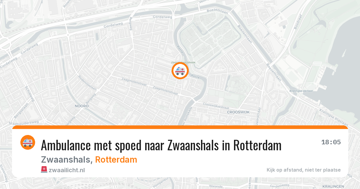 Ambulance met spoed naar Zwaanshals in Rotterdam — 27 jun 2026