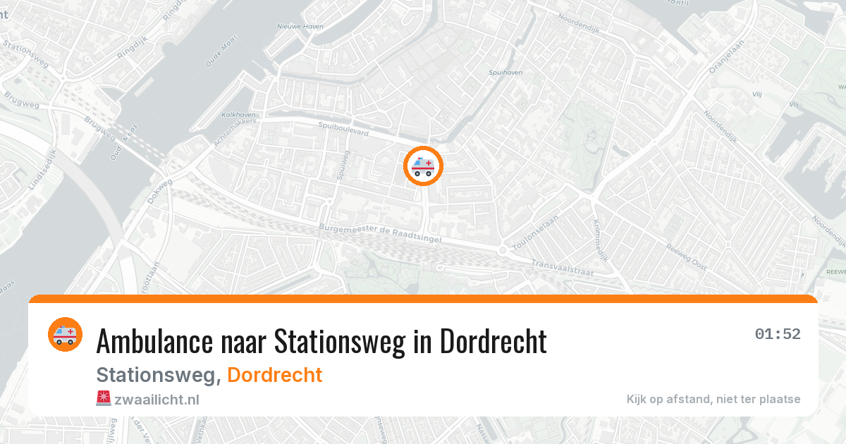 Ambulance naar Stationsweg in Dordrecht — 20 jun 2026