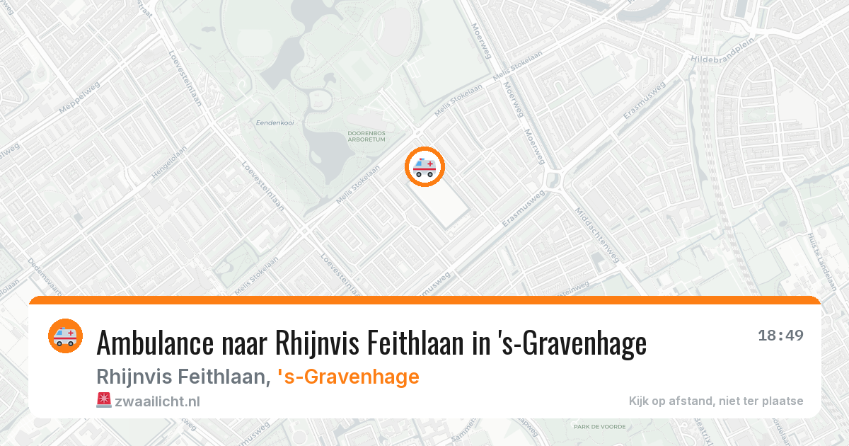 Ambulance naar Rhijnvis Feithlaan in 's-Gravenhage — 16 jun 2026