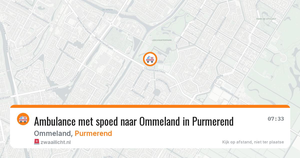 Ambulance met spoed naar Ommeland in Purmerend — 27 jan 2026