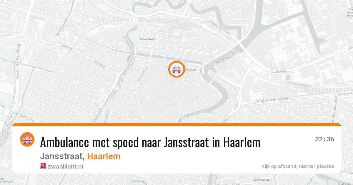 Ambulance met spoed naar Jansstraat in Haarlem — 26 jun 2026