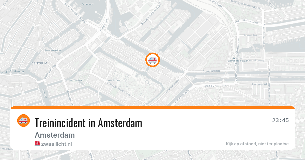 Treinincident in Amsterdam — 12 aug 2026