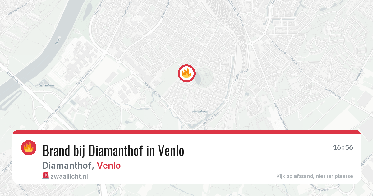 Brand bij Diamanthof in Venlo — 20 mei 2026