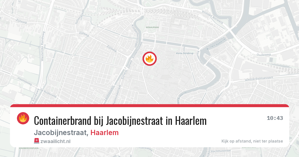 Containerbrand bij Jacobijnestraat in Haarlem — 2 jun 2026