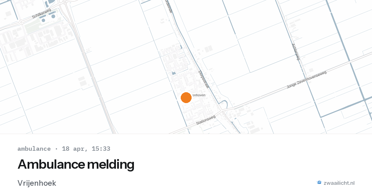 Ambulance melding — 18 apr 2026