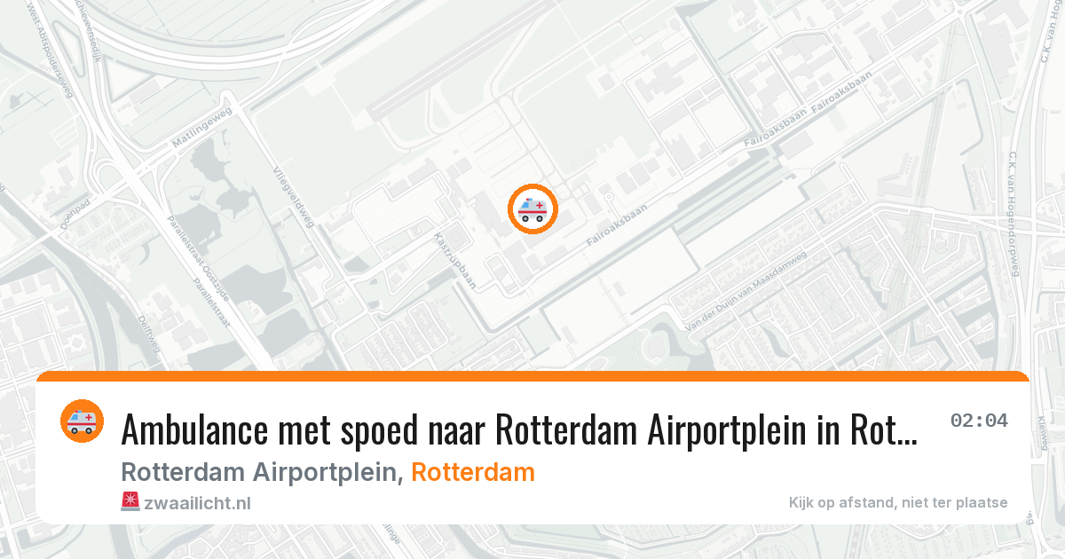 Ambulance met spoed naar Rotterdam Airportplein in Rotterdam — 9 feb 2026